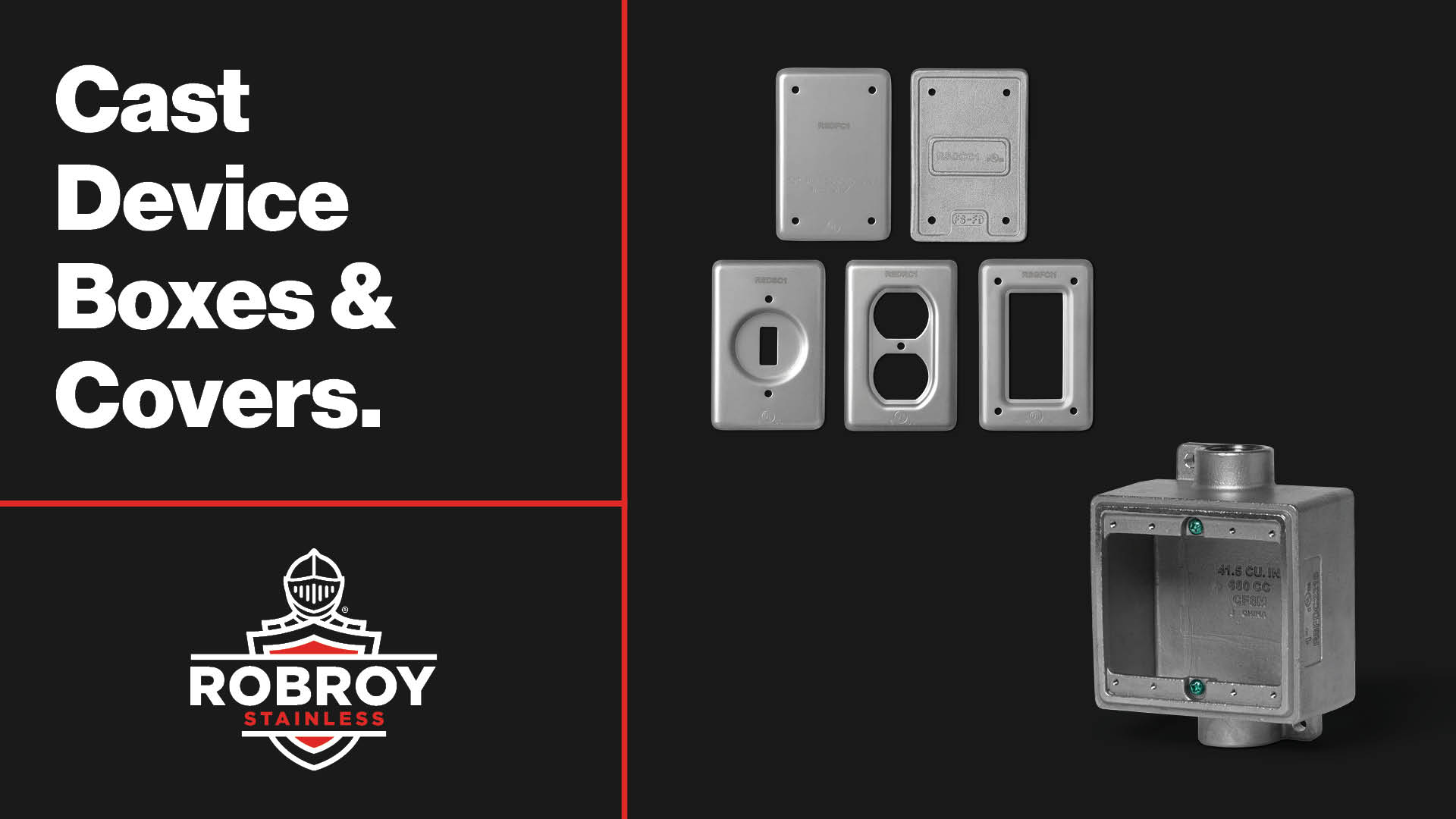 Stainless Steel Cast Device Boxes and Covers