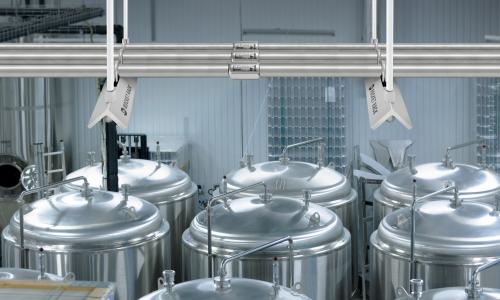 robroy stainless conduit in application in a hygienic setting